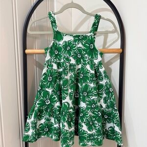 Tahari Kids Dress with Green Floral Design